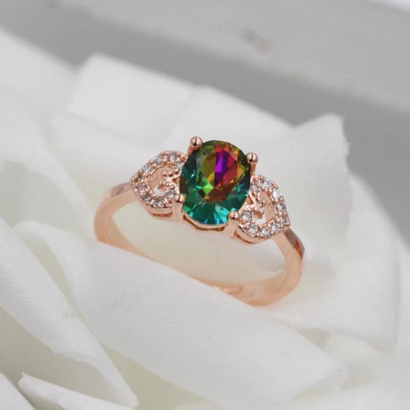 Бесплатная доставка ювелирные украшения кольцо с любовным цирконием