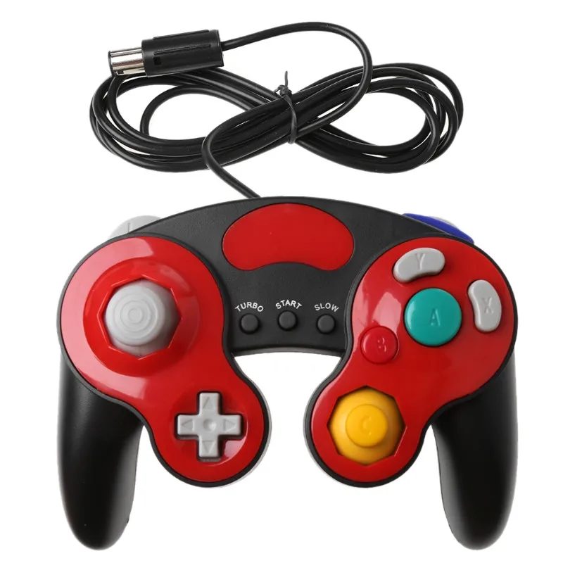 Проводной ручной Джойстик Геймпад контроллер для nintendo Gamecube wii NGC консоли Oct30 Прямая поставка - Цвет: Красный