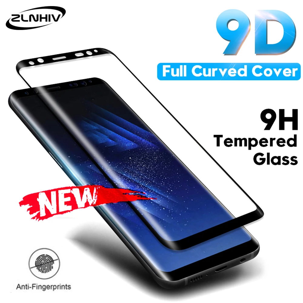 Закаленное стекло 9D для samsung galaxy s7 edge s8 s9 plus Galaxy note 8 9|Защитные стёкла и плёнки