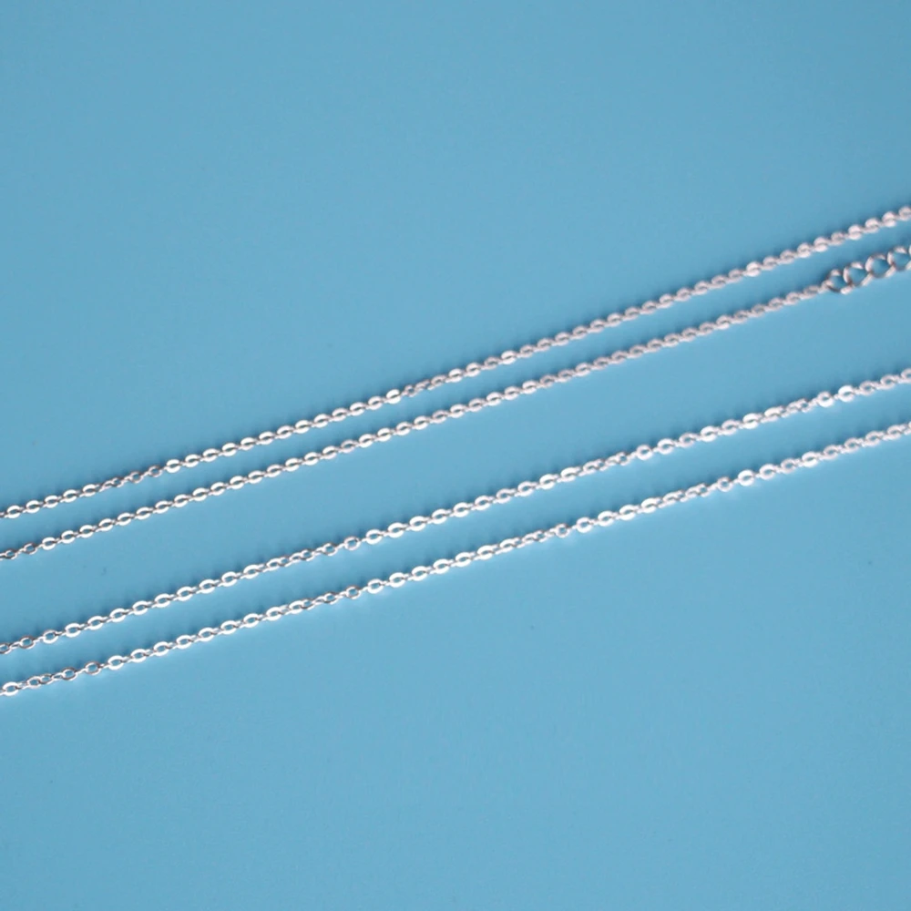 Flat Link Cable Sterling Silver Chain 925 16&quot/18&quot | Украшения и аксессуары