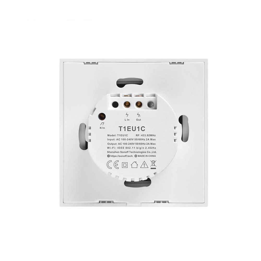 SONOFF T0 ЕС Wifi сенсорный настенный светильник беспроводной переключатель умный дом