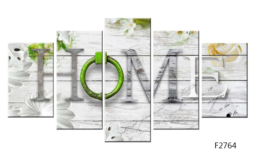 Huacan полная квадратная алмазная живопись "Любовь Home" мульти-Рисунок Комбинации Вышивка крестом мозаика домашний Декор 5 шт./компл