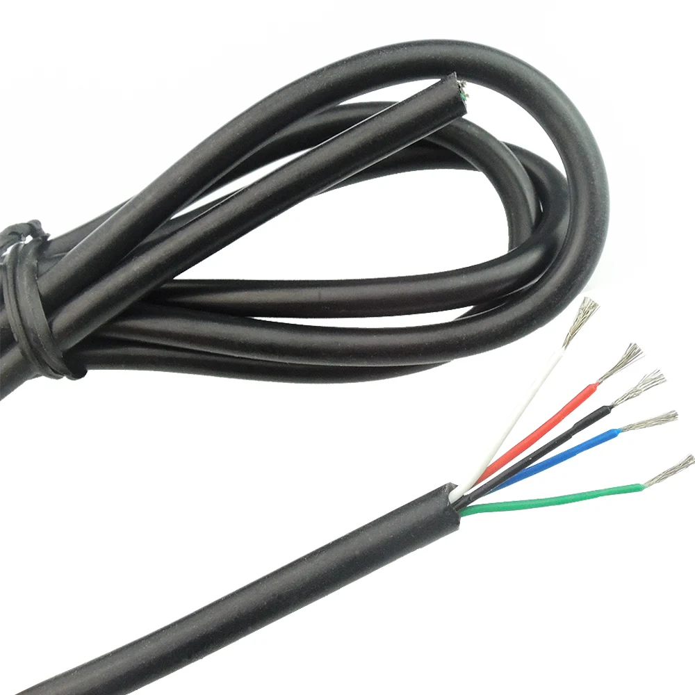 Пять ядер Черный силиконовый провод T12 для HAKKO 936 937 907 паяльная станция ручка линии DIY паяльник аксессуары