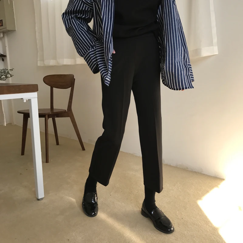 Mihoshop Ulzzang Корейская женская модная одежда с высокой талией черные женские