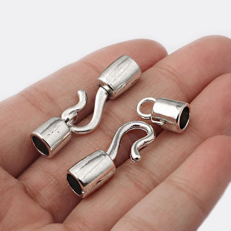 7 комплектов простой соединитель для шляп с застежкой-крючком круглого кожаного