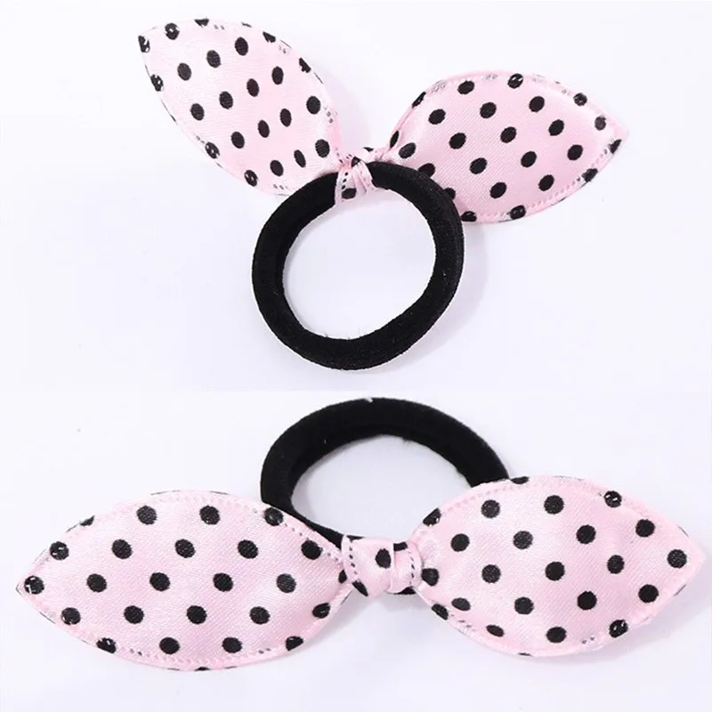 10 шт./лот Модные женские повязки для волос с милыми кроличьими ушками нейлоновые