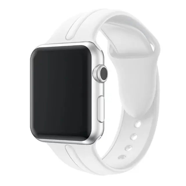 Новый дизайн крутой спортивный силиконовый ремешок для часов Apple Watch 44 мм 40 42 38
