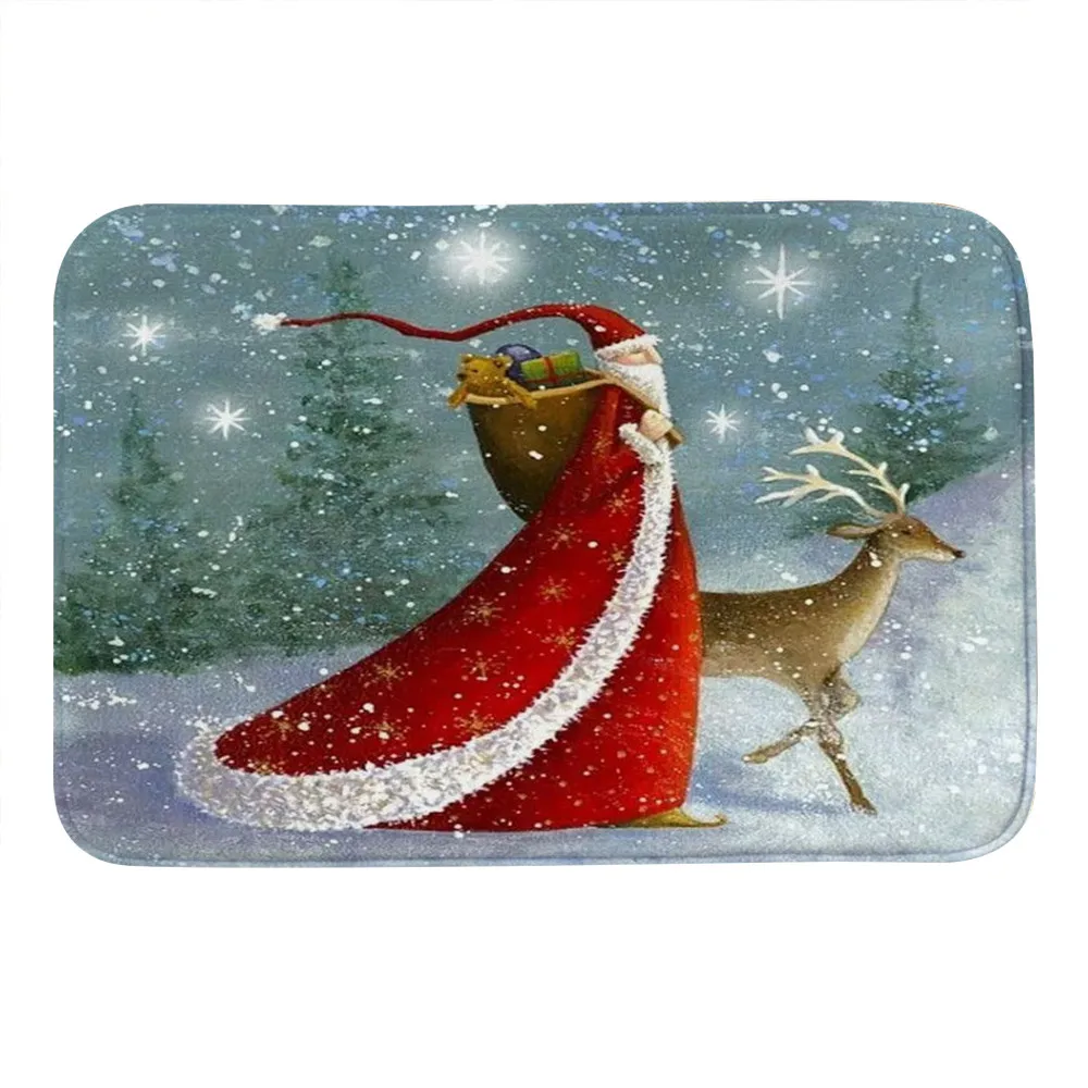 MQY181005142923006 Коврики Merry Christmas Декор ванная комната кухонные коврики Придверные коврики для гостиной Противоскользящий коврик супер абсорбирующий 40x60 см sep30 - Цвет: MQY181005142923006