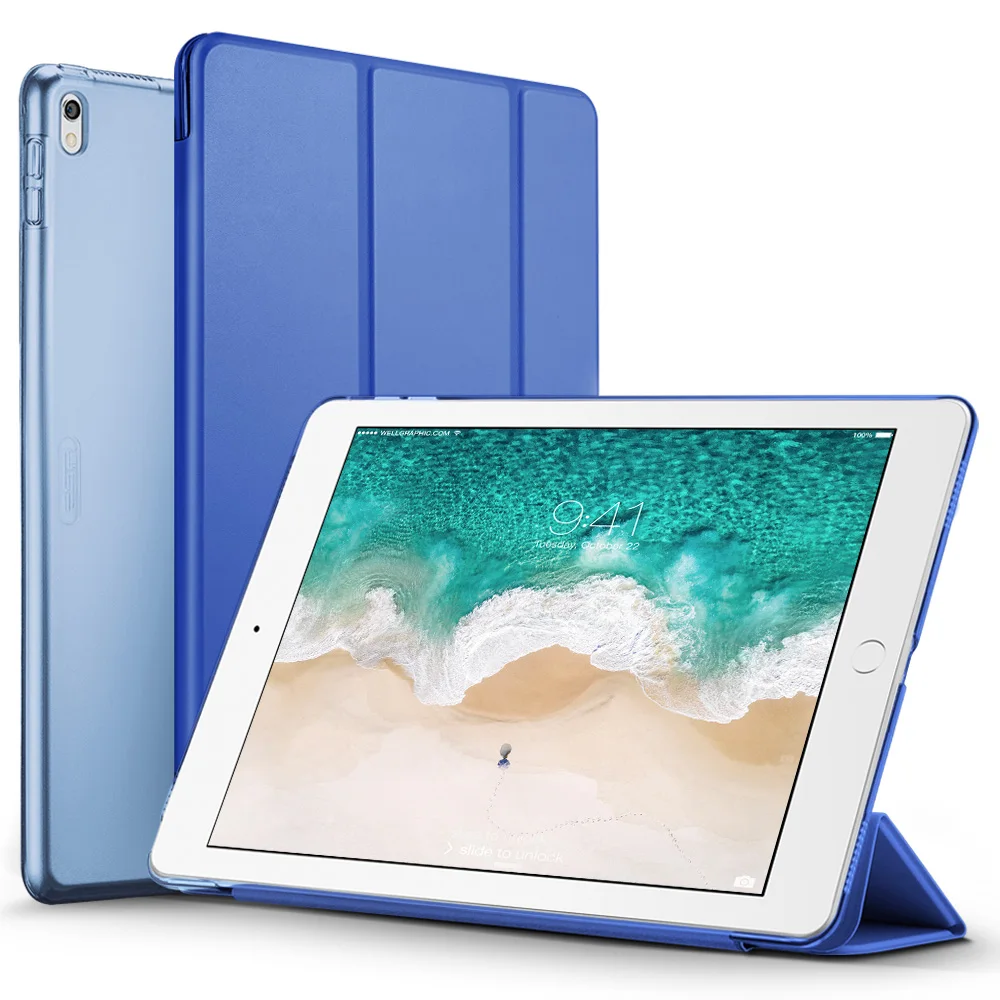 Чехол для iPad Pro 12,9, ESR цвет из искусственной кожи ультра тонкий прозрачный задний трехкратный смарт-чехол Чехол для iPad Pro 12,9 дюймов
