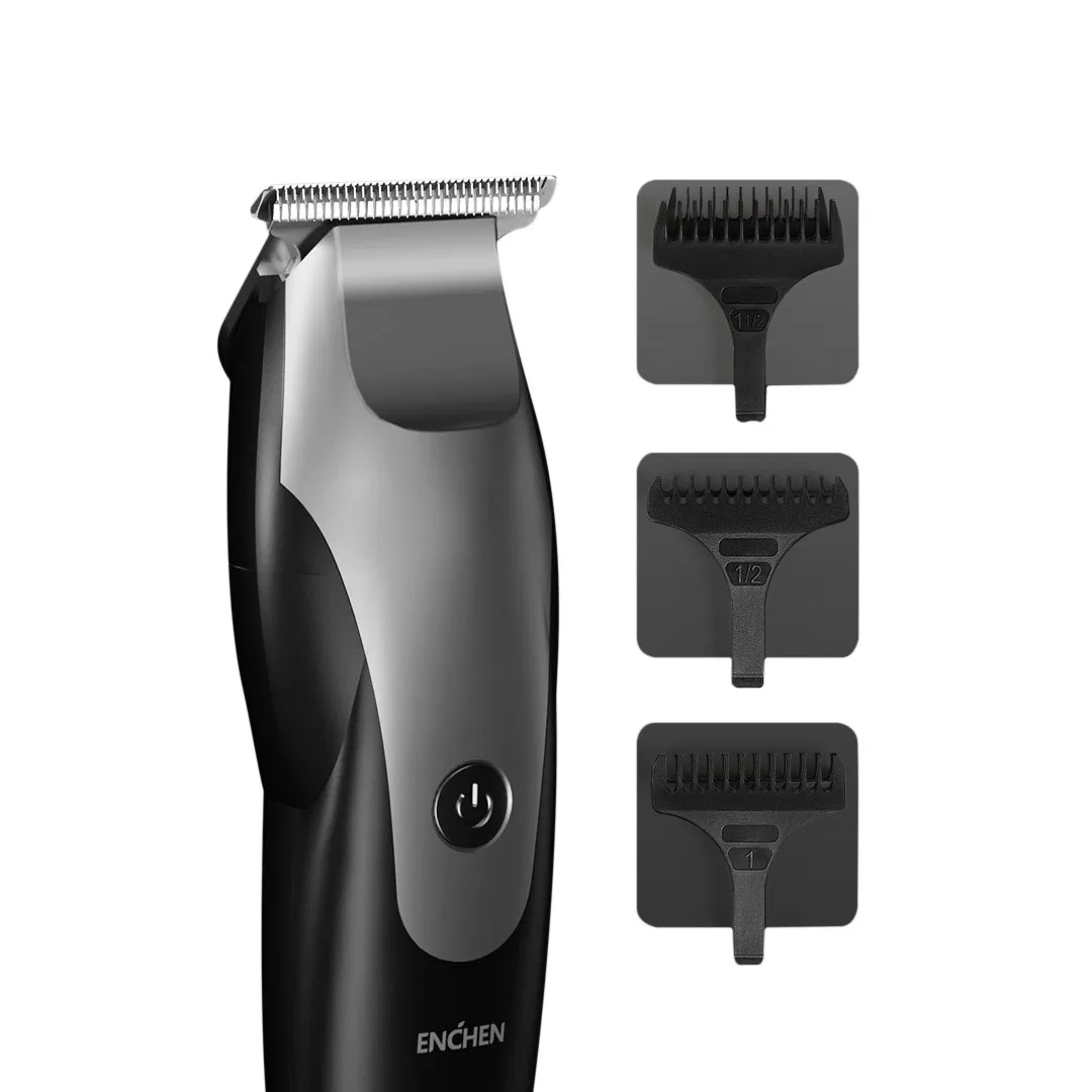 YOUPIN ENCHEN Hummingbird электрическая машинка для стрижки волос, usb зарядка, низкий уровень шума, триммер для волос с 3 гребнями для волос