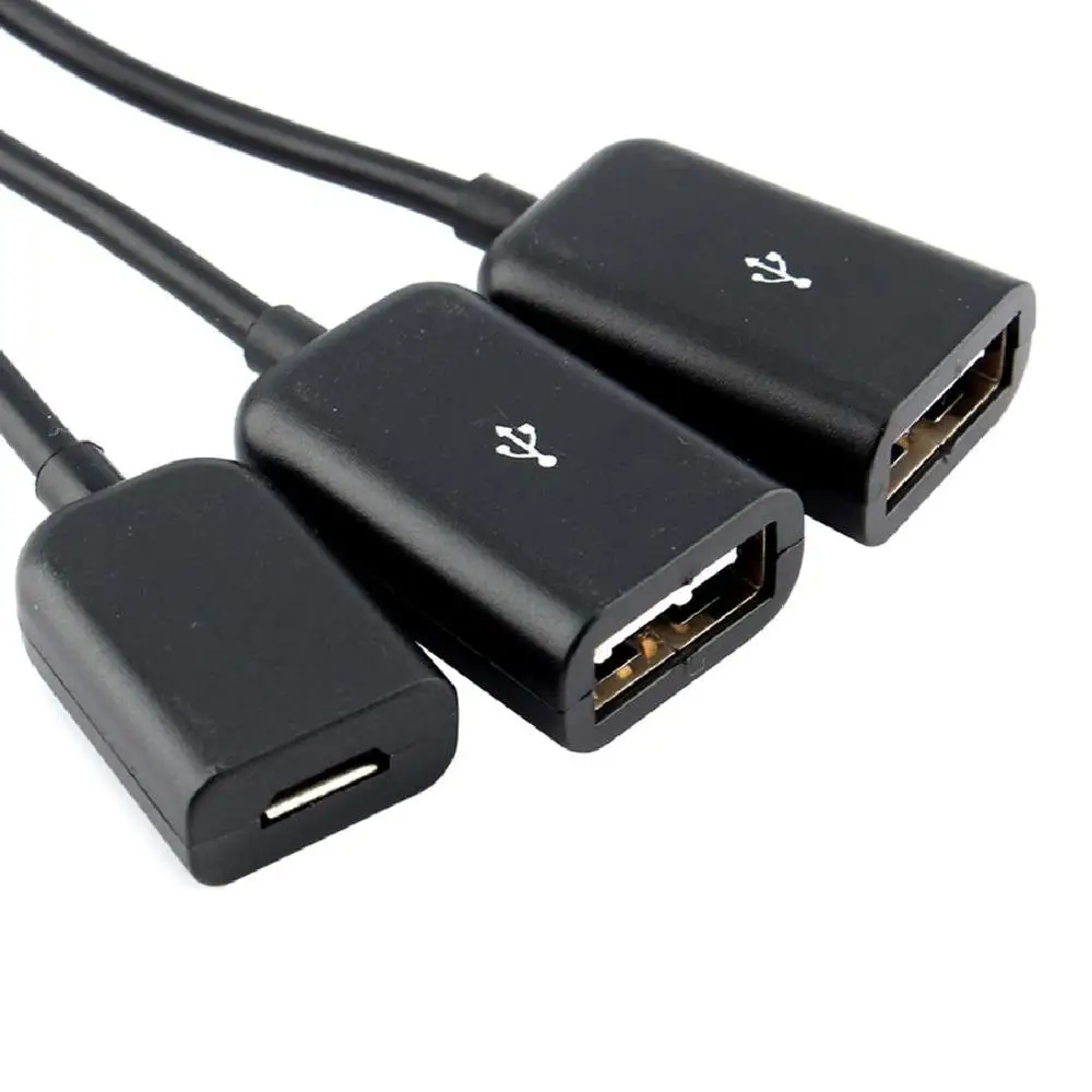 Micro USB мощность OTG концентратор кабель адаптер преобразователь удлинитель 3 в 1 2 0