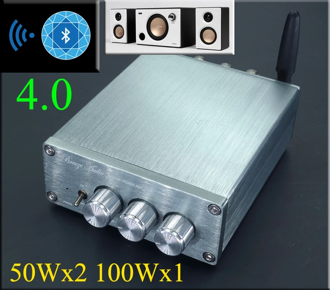 Фото Bl20a TPA3116 HiFi 2.1 Bluetooth csr8630 4.0 Цифровой аудио Мощность Усилители домашние 50Wx2 + 100wx1