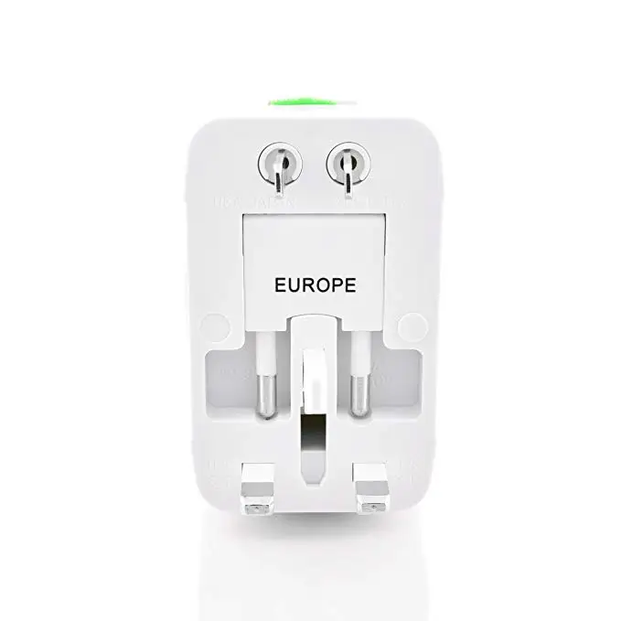 Дорожный адаптер с 2 USB портами Международная универсальная электрическая вилка