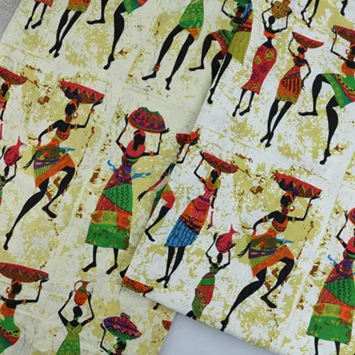 

100*150 см хлопок и лен имитация воск набивные красоты человека ткани DIY ручной работы одежда Тильда для придания шика домашний Декор ткань