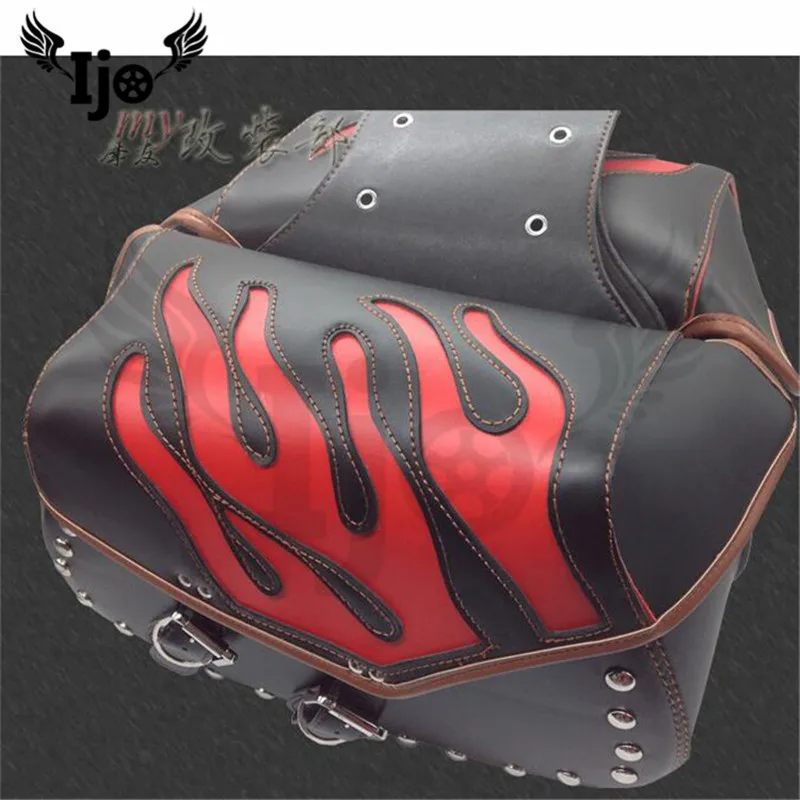 Сумка седло maletas для мотоцикла Vespa benelli harley softail мотоциклетная сумка шлема|Кожаные