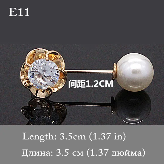 E11 Ajoдрагоценность Кристалл Диаманте& Имитация Жемчуга Мода цветок лист и глаз брошь булавки для женщин модные аксессуары для шляп - Окраска металла: E11
