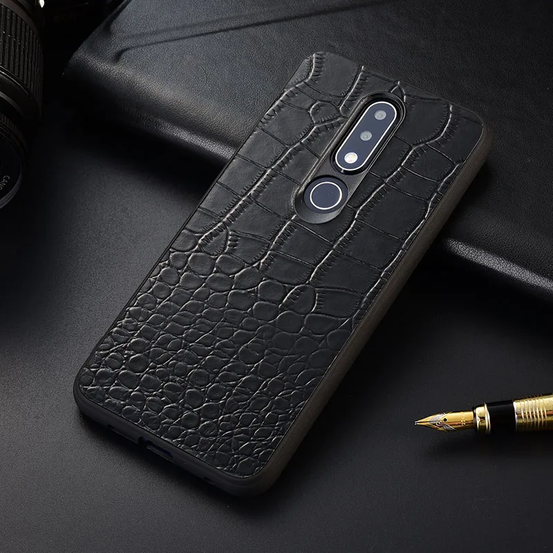 Чехол для Nokia 6 1 Plus KEZiHOME класса люкс карт и узором крокодиловая кожа полусапожки