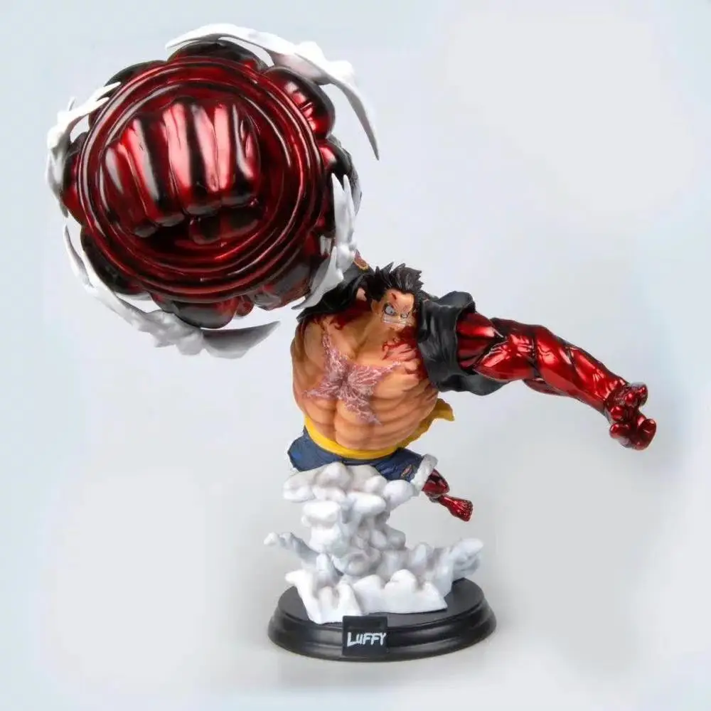 once Piece caliente 39 cm Monkey D. Luffyde Gear fourth Big PVC figura modelo juguetes Luffy batalla Ver figuras Dropshipping. | Дом и сад
