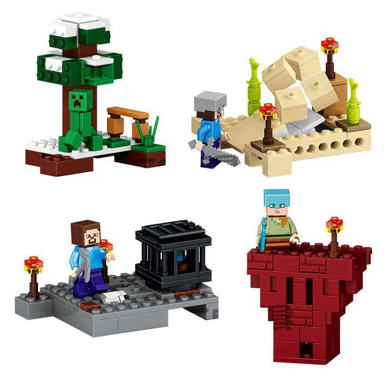 Леле 8 шт./компл. 79159 игрушка с оружием вешалка Creeper фигурку модели Классическая