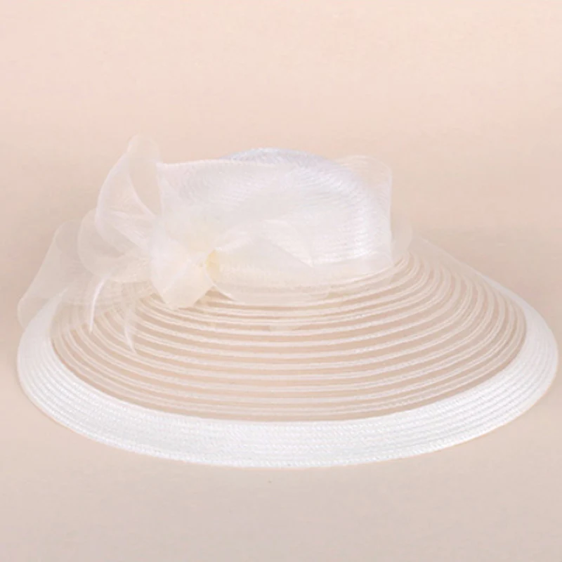 Женская винтажная фетровая шляпа черная белая для свадьбы с большими