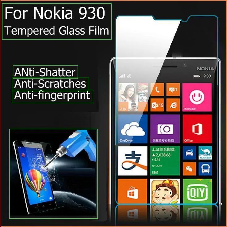 2 шт Защита экрана для стекла Lumia 930 закаленное стекло Nokia N930 защитная пленка |