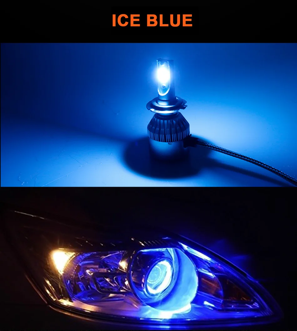 CARLitek Ice Blue Led H7 H11 H9 H8 9005 9006 Автомобильная фара лм Автомобильная фара Led Turbo Bombilla противотуманная фара для автомобиля