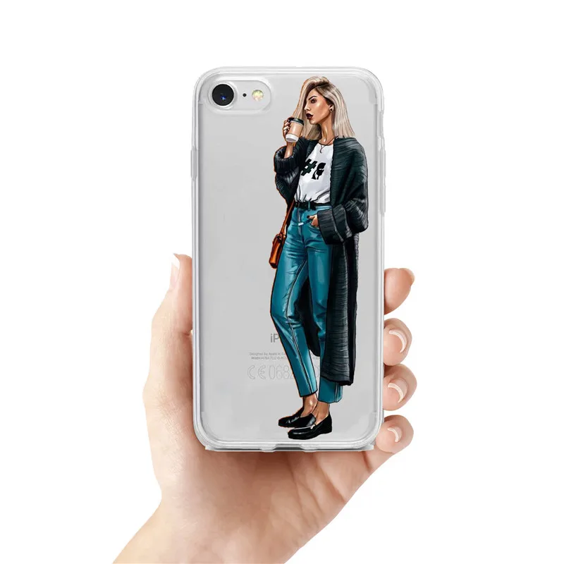 VOGUE lady viagem Casos de Telefone para o iphone11 11PRO 11PROMAX X XR XMax 5 6 7 8 8Plus чехол для корпуса - Цвет: TPU