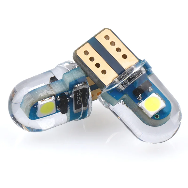 2pcs Signal Lamp 3030 T10 Led Car Bulb W5W Led T10 Led Lamps For Cars White 5W5 Clearance Backup Reverse Light 12V 6000K
