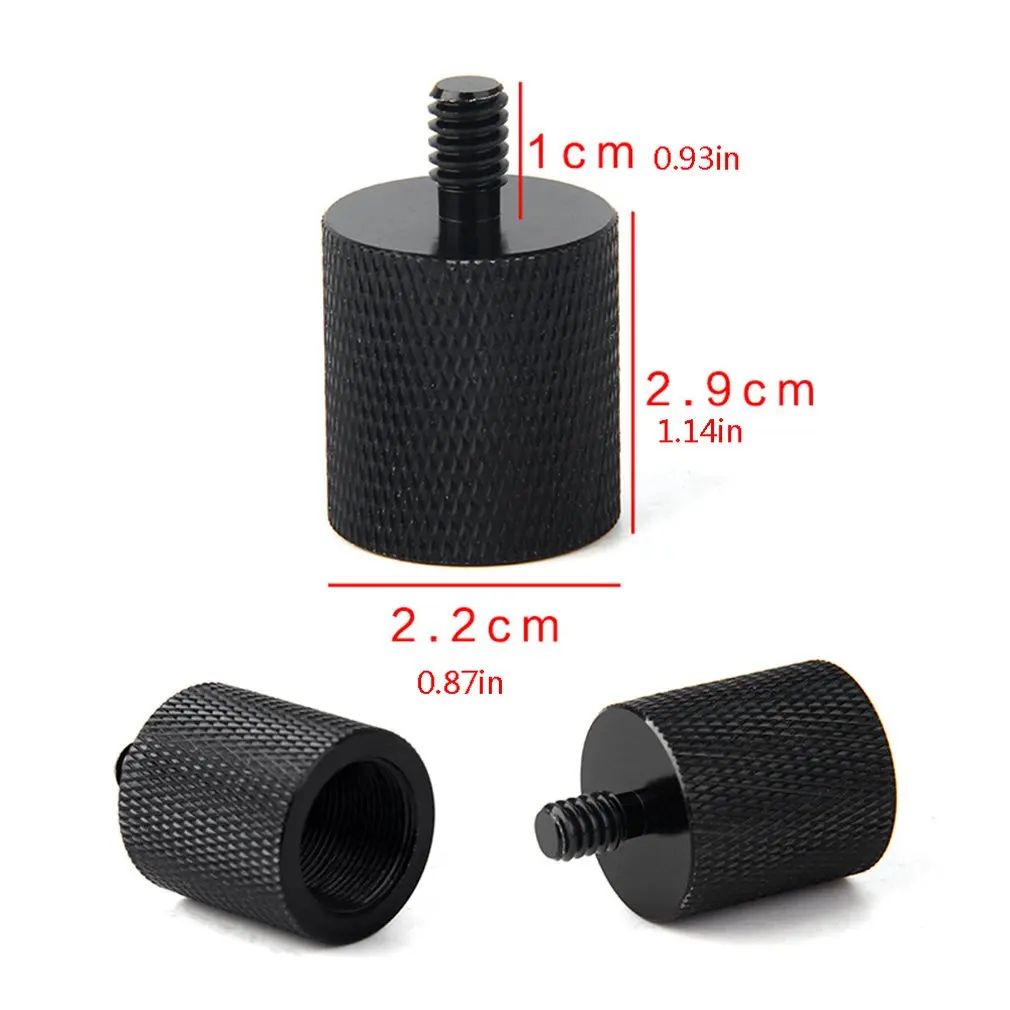 

Aluminum Alloy 5/8 to 1/4 Adapter Screws Mic Converter Microphone Bracket Conversion Three Tripod Adapter Portable