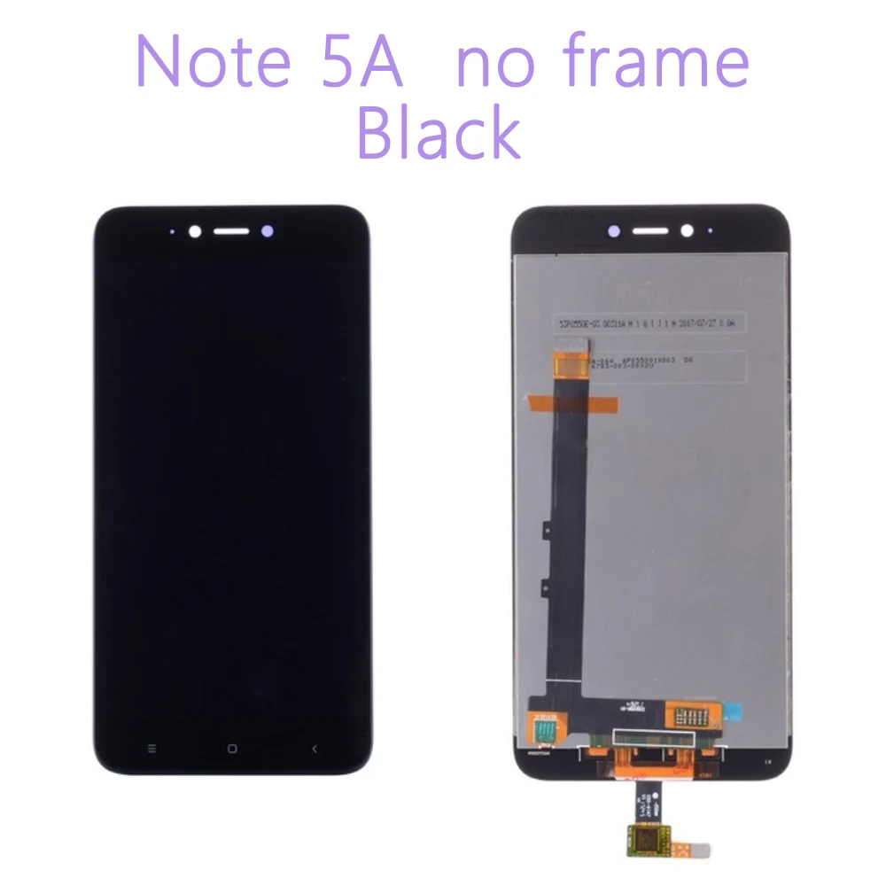 5a no frame B Высококачественный ЖК-для Xiaomi Redmi Примечание 5A с сенсорным экраном+ рамка для Redmi Note 5A Prime lcd Y1 Y1 lite - Цвет: 5a no frame B
