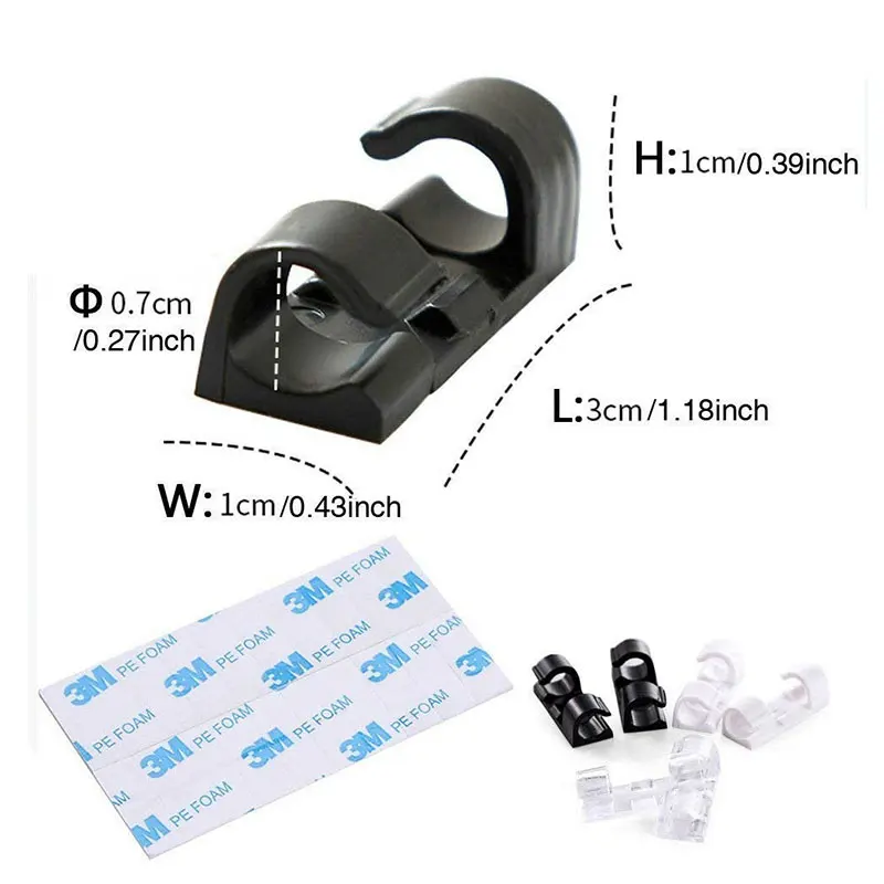 6 шт./лот зажимы для проводов органайзер рабочего стола и держатель управления