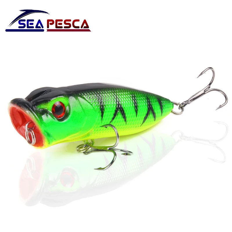Рыболовная приманка SEAPESCA Поппер 6 5 см 13 г iscas artificiais жесткая воблеры с 3d глазами