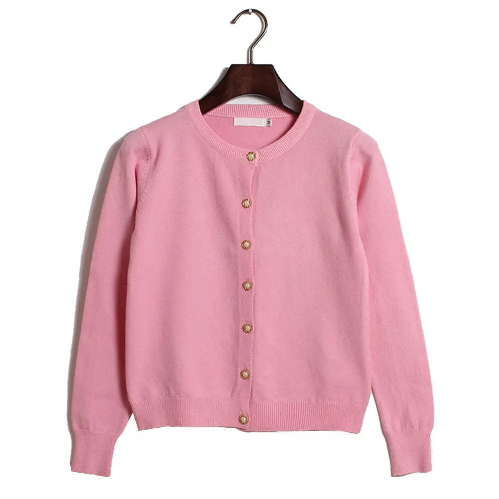 AOTEMAN Autumn Winter Sweater Women 2019 Casual Loose Cardigan Warm Pink Coat Solid Long Sleeve Jumper Knitted Sweaters |