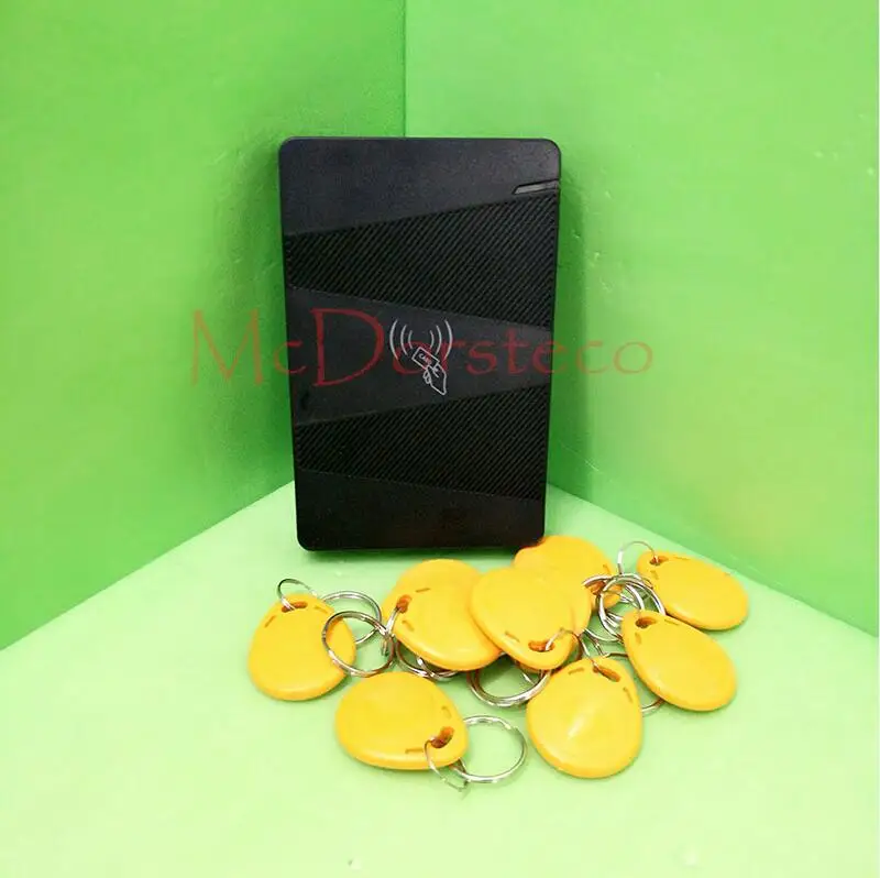 Yellow keycard Водонепроницаемый 125 кГц Открыватель двери безопасности двери Rfid Контроль доступа с 15000 пользователей RFID система контроля допуска к двери - Цвет: Yellow keycard