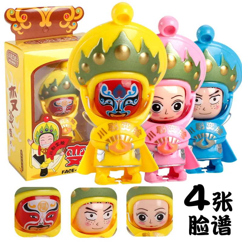 Кукла в виде оперы Sichuan игрушка тройного лица для смены стиле фейсбука журавль