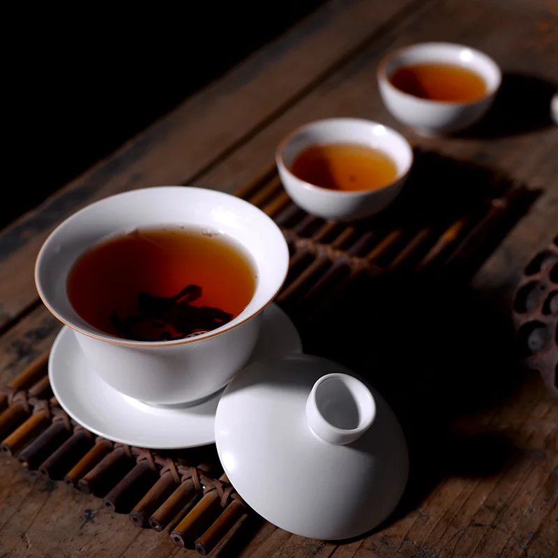 180 мл Керамические Gaiwan фарфоровые чашки для чайной церемонии кунг фу Tureen чайная