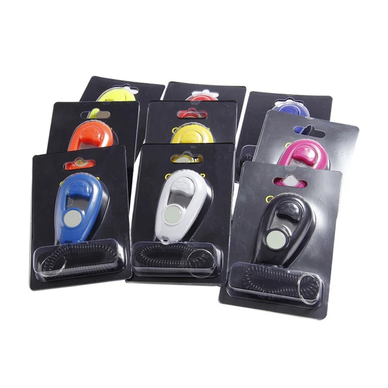 

Pet Training Clicker with Wrist Strap and Big Button for Dogs Easy to Operate Pet Trainer Clicker Hot Sale