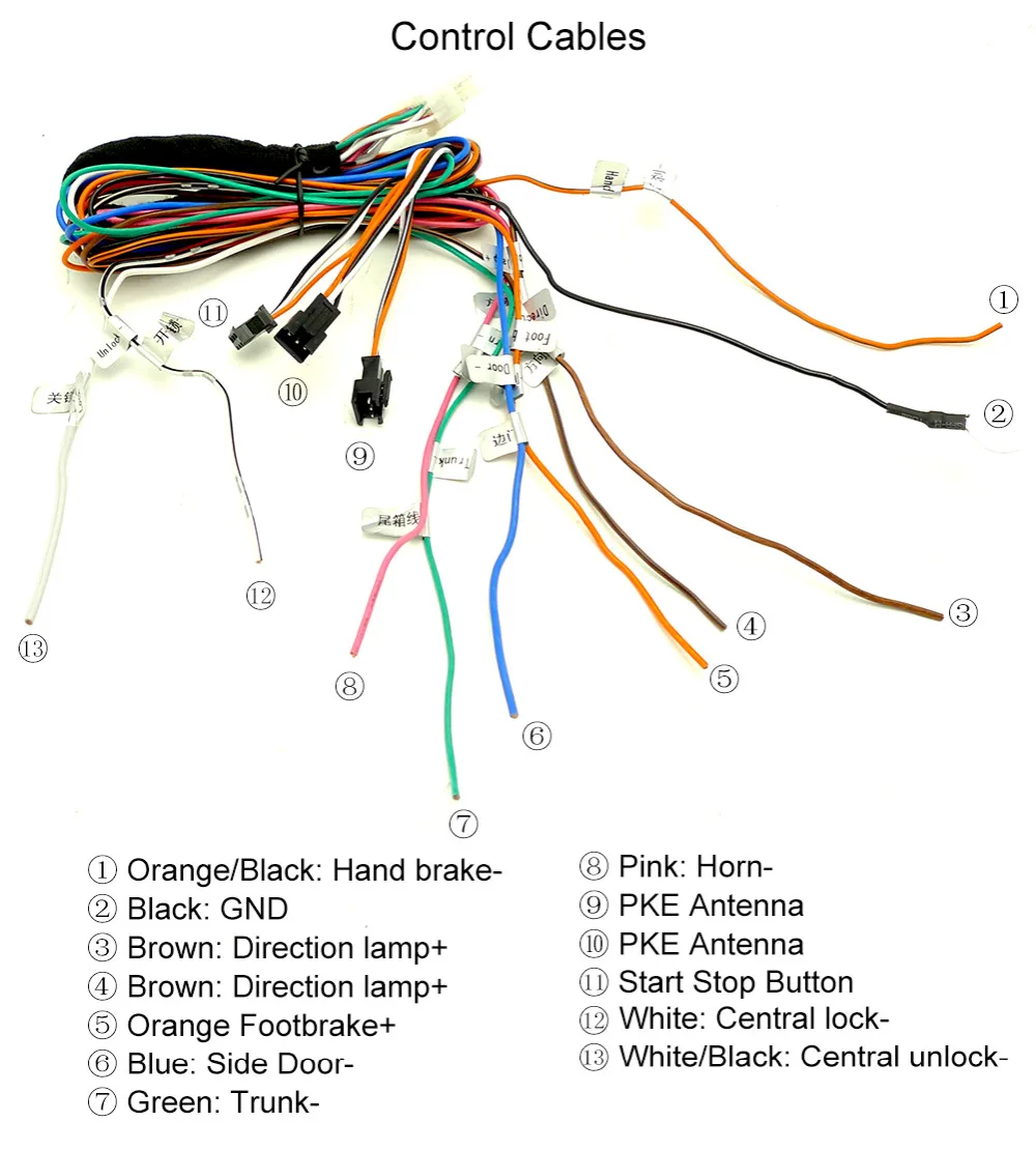 IOS Android PKE Автомобильный GPS GSM сигнализация для двигателя Honda Start Stop бесключевая
