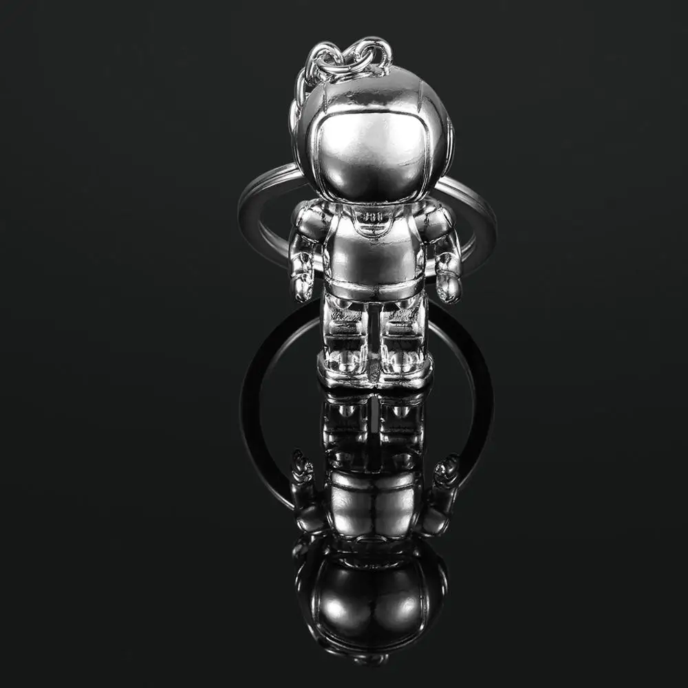 2019 Lovely Fashion WKOUD 1 Pcs 3D Astronaut Keychain Space Robot Zinc Alloy Key Ring Pendant Gifts | Украшения и аксессуары