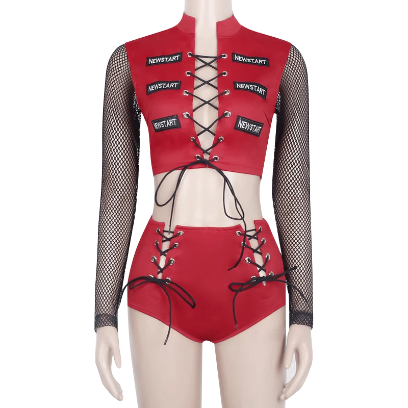 Красный рейв-одежда Женский Dj костюм женский сексуальный Roupa Feminina сценическая
