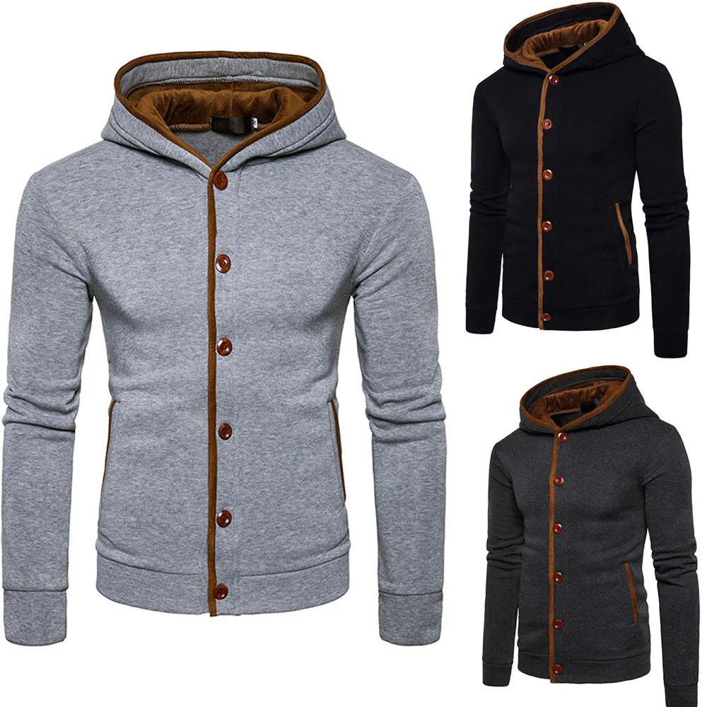 Sudadera hombre зимние мужские толстовки свитер теплый с капюшоном Джемпер Пуловер Пальто Куртка d90604