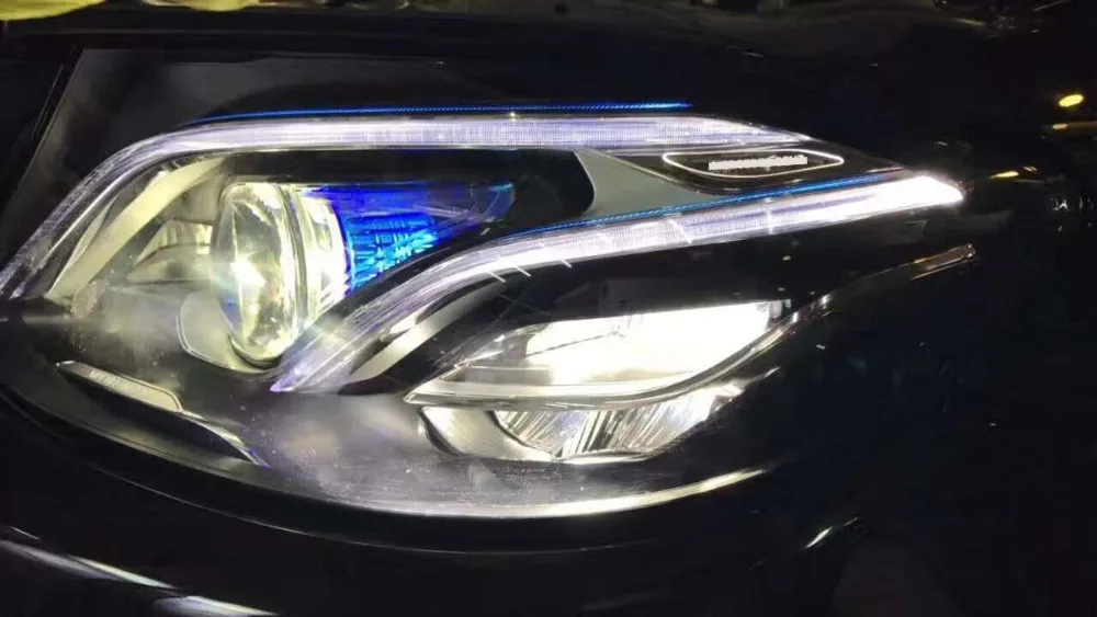 Автомобильный Стайлинг для Benz W213 светодиодный налобный фонарь для E200 260 280 3002017 фары все светодиодный налобный фонарь DRL Bi-светодиодный объектив