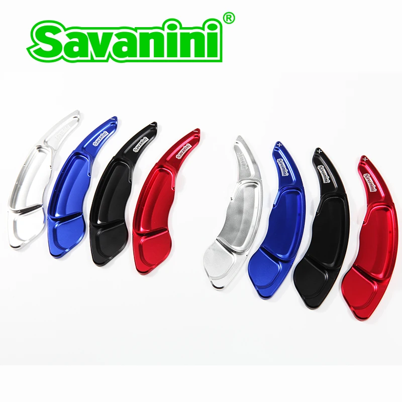 Savanini алюминиевое рулевое колесо сдвиг Paddle Shifter расширение для Smart Fortwo и Forfour авто аксессуары автомобиль Стайлинг