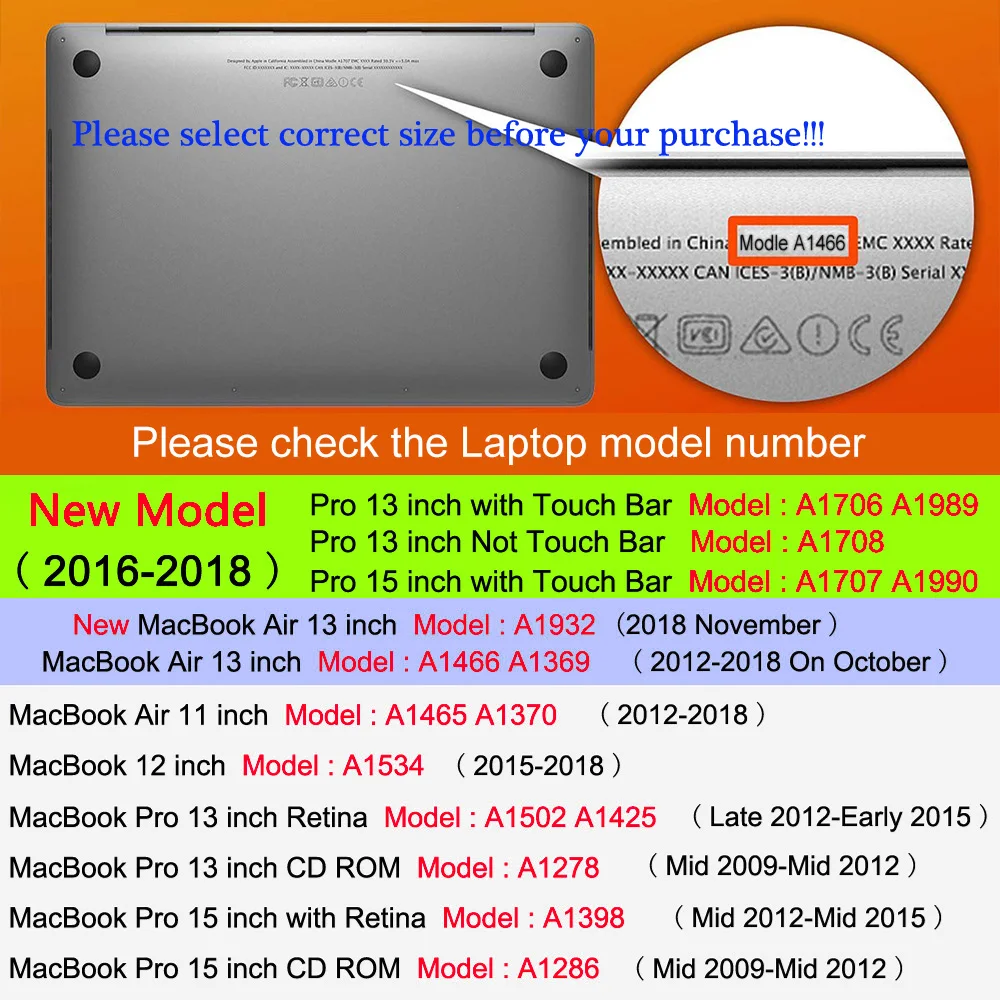Новинка 2019 цветной чехол для ноутбука macbook air 13 a1932 pro13.3 15 4 + клавиатуры|Сумки и
