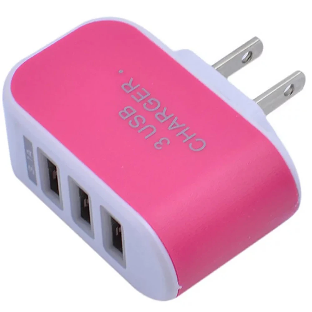 3 USB конфеты зарядное устройство для путешествий дома AC настенное Android умный
