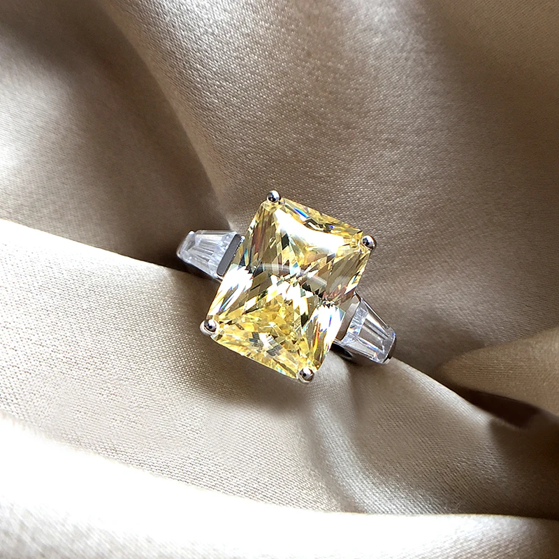 Женское Обручальное кольцо с муассанитом 18 К 3 карата|Кольца| |