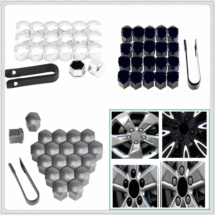 20 шт колпачки на Колесные гайки автомобиля Авто винтовой крышкой 17/19/21 мм болт для