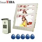 10-дюймовый дверной видеодомофон SmartYIBA с TFT-экраном, комплект домофона, 1-камера, 3-монитор ночного видения с ИК-камерой
