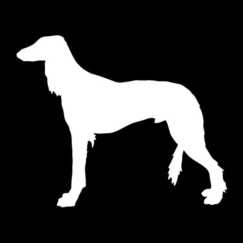 15.5*12.7CM Saluki Dog Car Stickers Reflective Vinyl Decal Styling Motorcycle Accessories Black/Silver S1-0749 | Автомобили и
