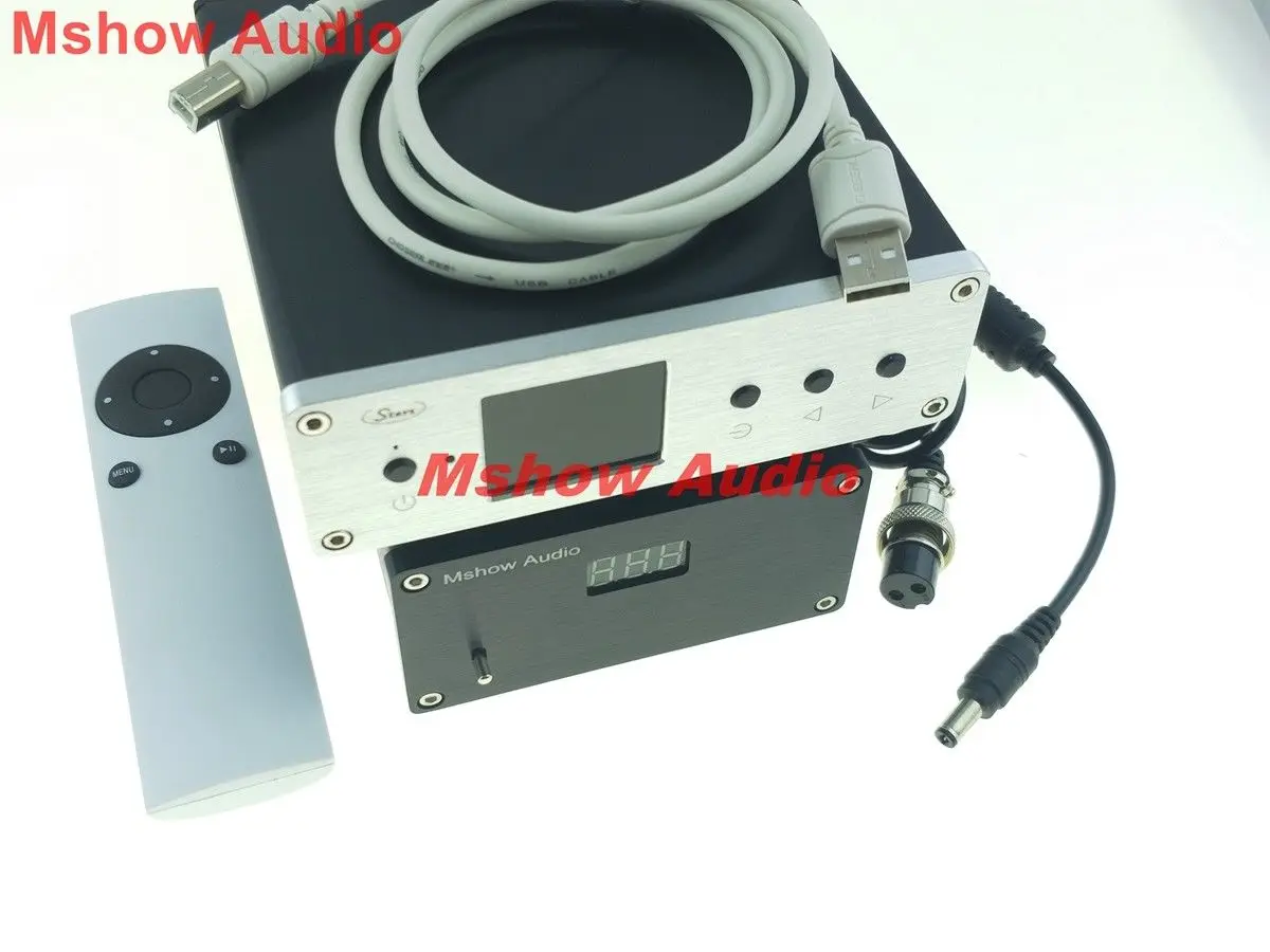 Ustars двойной ES9038Q2M ЦАП аудио XU208 XMOS USB I2S DSD256 с Bluetooth + линейный Мощность